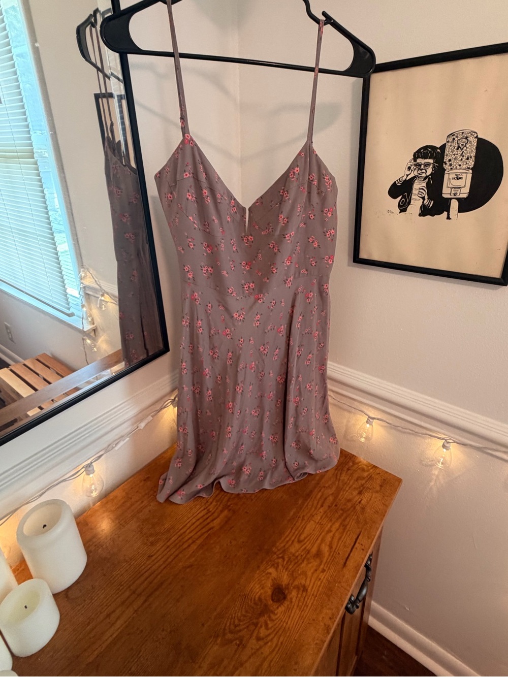 Blue Life Pink Floral Mini Dress